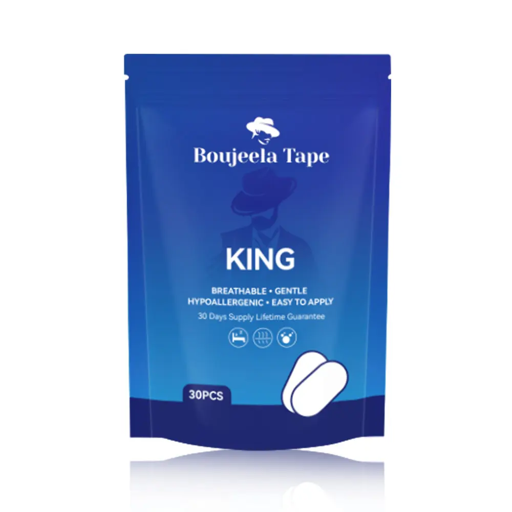 Mouth Tape for Deep Sleep,Gentle Black Mouth Sleep Tapes - Pain Free Removal, Skin Friendly Adhesive Cotton Tape 30 Pieces , A one-month Supply for men