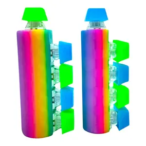 Five Finger Clicker-Stimming Toy - Vibrant Rainbow Colors, Soft Foam Material, Ideal for Sensory Play and Stress Relief