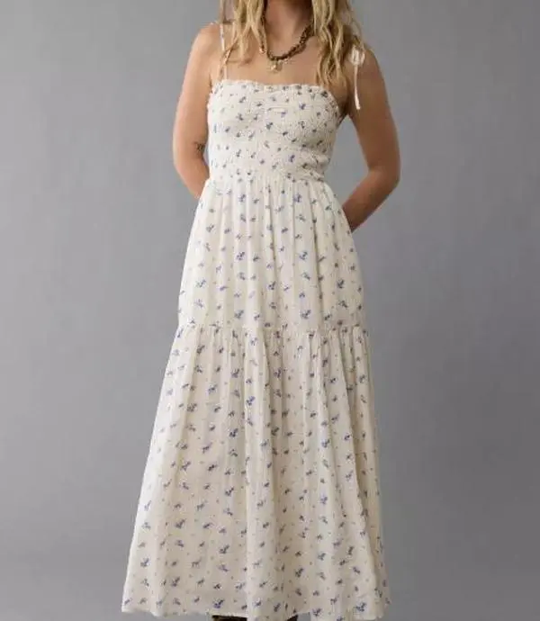 Aerie Seersucker Halter Maxi Dress Eyelet Blue Womenswear emma willis dress squibb - TikTok Shop Aerie Seersucker Halter Maxi Dress Eyelet Blue Womenswear emma willis dress squibb - TikTok Shop