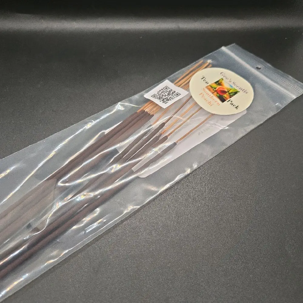 Gee's Scentis Southern Peachi 10 Pack 11 Inch Incense Sticks Hand Dipped with Love and Intention Made with Premium Fragrance Oils Georgia Peach Scent