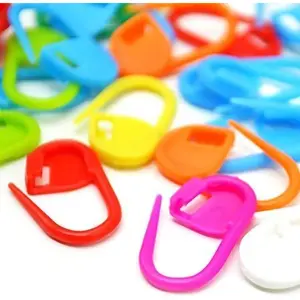 100PC Mix Color Knitting Stitch Counter Crochet Locking Stitch Markers Stitch Needle Clip for DIY Knitting Crochet Crafts