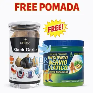 Promocion de Ajo Negro con pomada Ciatico Gratis