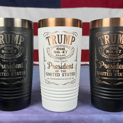 TRUMP 47 POTUS Commemorative 20oz Stainless Tumbler -Beverage Vacuum Flask