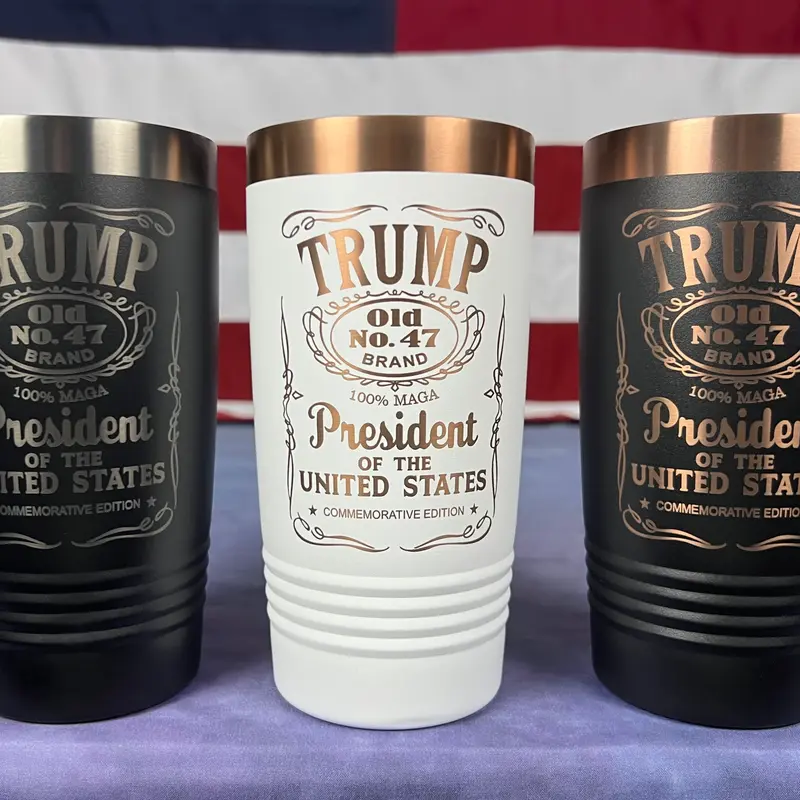 TRUMP 47 POTUS Commemorative 20oz Stainless Tumbler -Beverage Vacuum Flask
