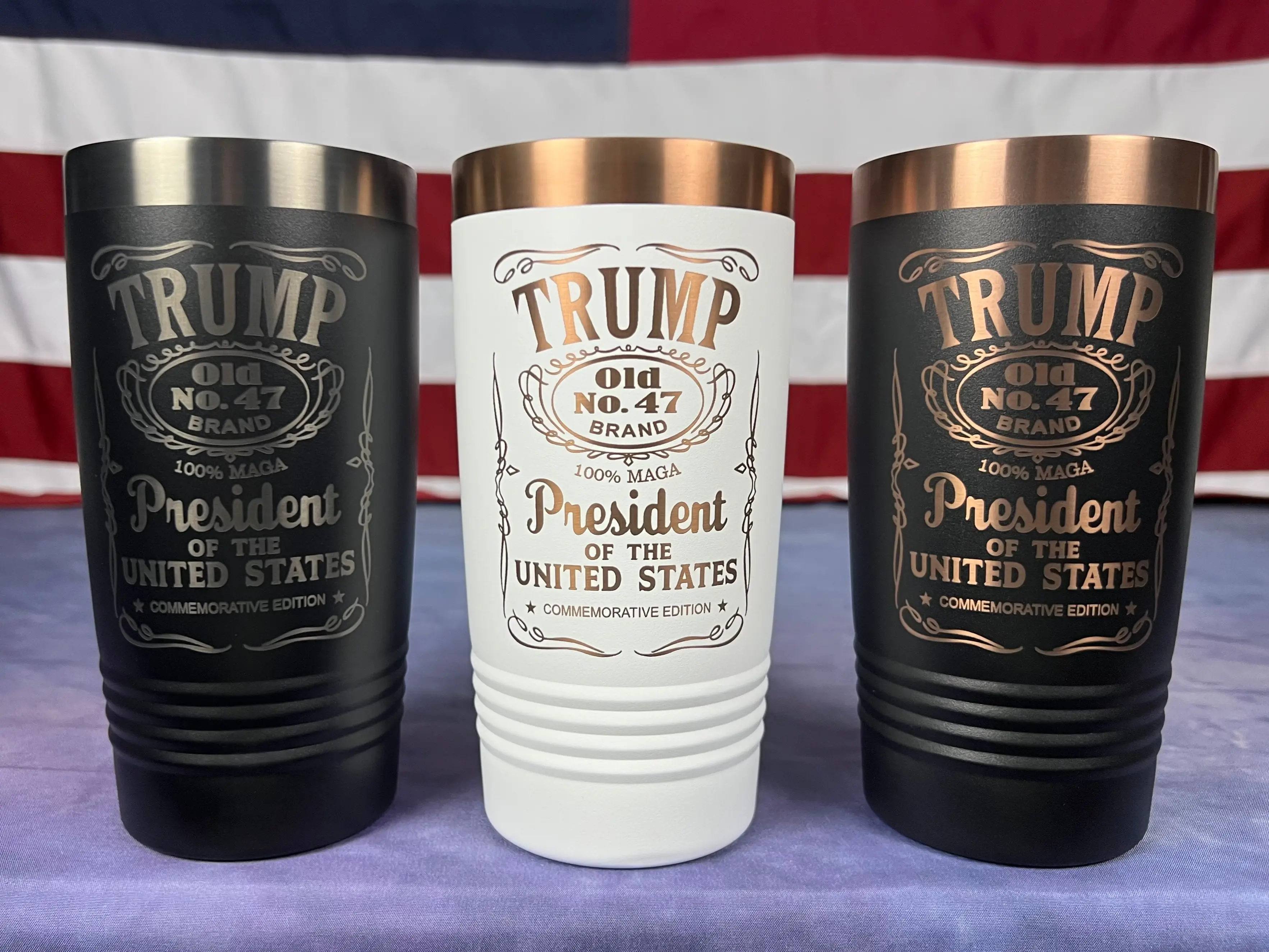 TRUMP 47 POTUS Commemorative 20oz Stainless Tumbler -Beverage Vacuum Flask