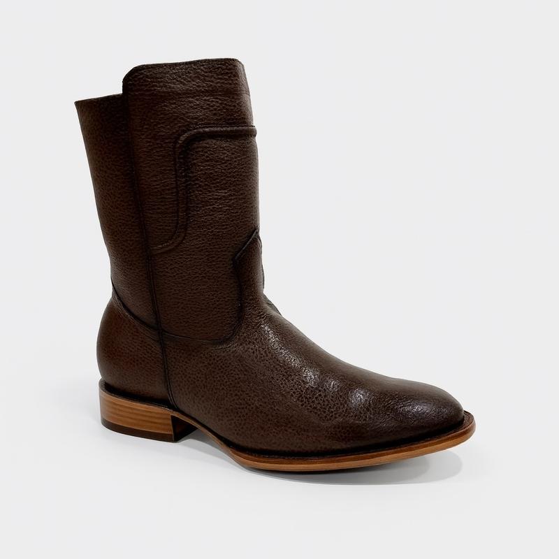 004 Handmade Western Zip Boots Genuine Leather | Men's Western Boots | TikTok Shop Exclusive