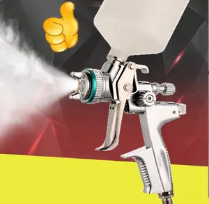 Professional 4000B HVLP Spray Paint Gun 1.3 Nozzle 600ML Gravity Feed Cup Automotive Car Body & House DIY Painting Tool Paint Sprayer