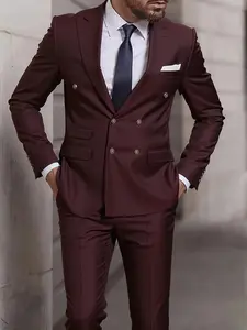 [Elitefit]Men's Formal Suit Two-Piece Set, Single Button Blazer and Pants, Suitable for Interviews, Business Professional Occasions, and Daily Casual Parties