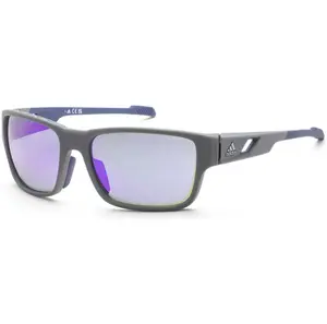 Adidas Men's 61mm Grey Sunglasses SP0069-20Z-61