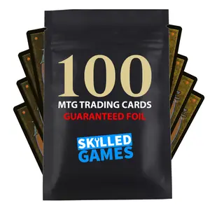 Skilled Games: MTG Trading Cards Booster Pack of 100 MTG TCG Cards - GUARANTEED FOIL! - Build a Magic Commander Deck!