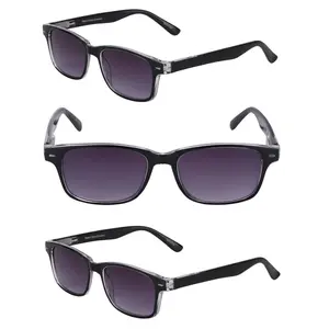 3 Pair of Reader Sunglasses 'The Summerville' Full Reading Lens Sunglasses with Spring Hinges & UV400 Protection