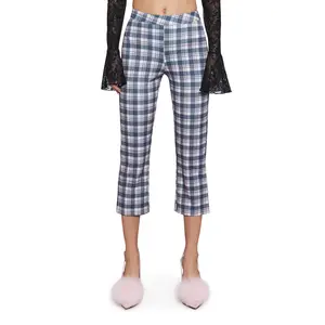 Book Club Babe Plaid Capri Pants