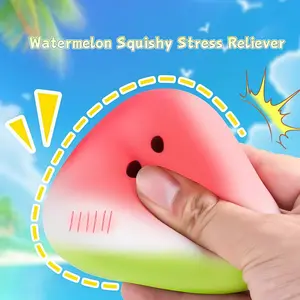 New Summer Watermelon Squishy Toy, Soft Scented Stress Relief Ball with Slow Rebound, Decompression Squeeze, Stress Relieving Accessory
