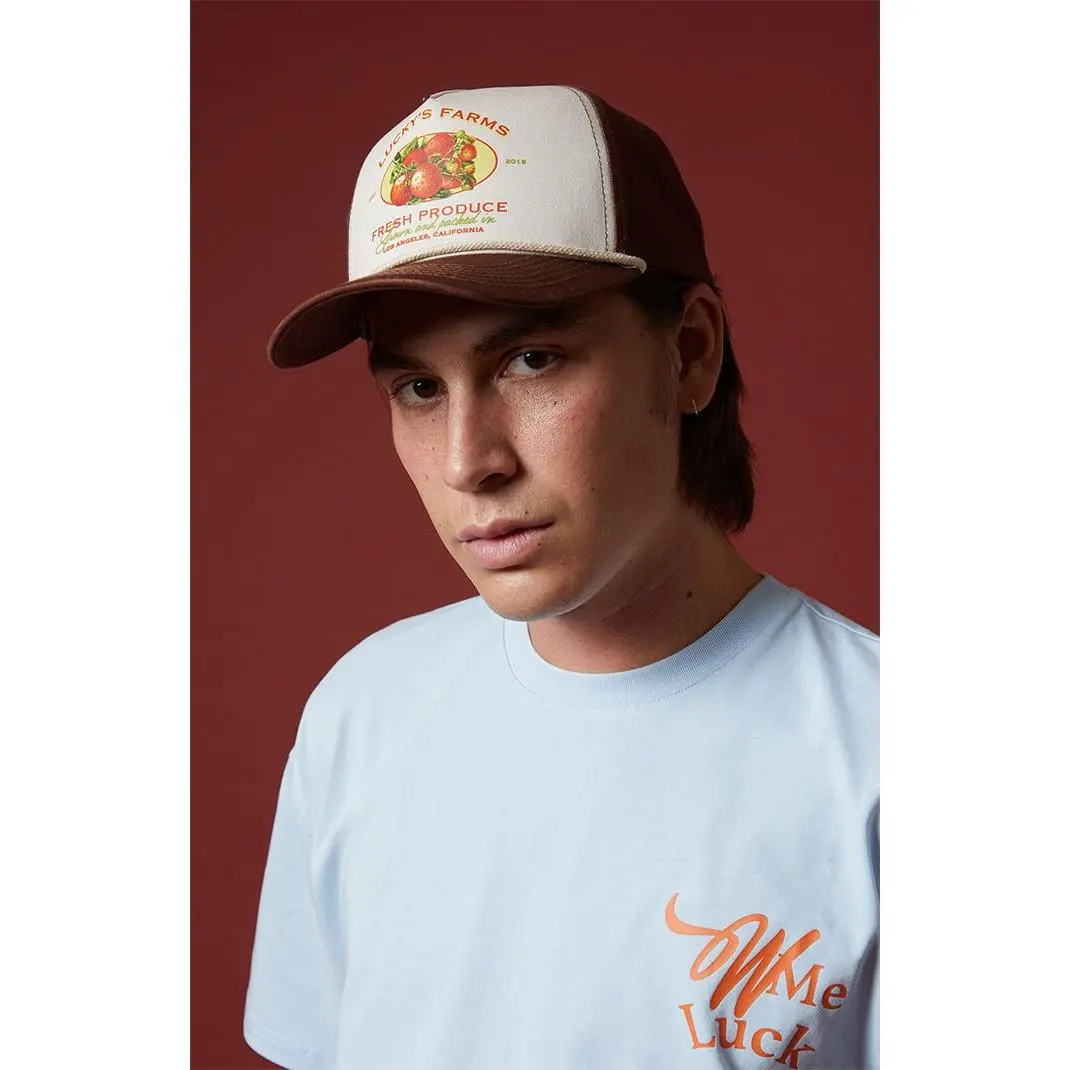 WISH ME LUCK Men's Fresh Produce Snapback Hat