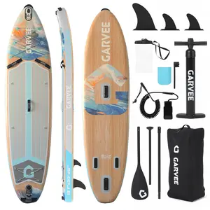10.6ft Inflatable Paddle Board 450LB Capacity Wide SUP for Beginners, Non-Slip EVA Deck, Camera Mount , Complete Accessory Kit