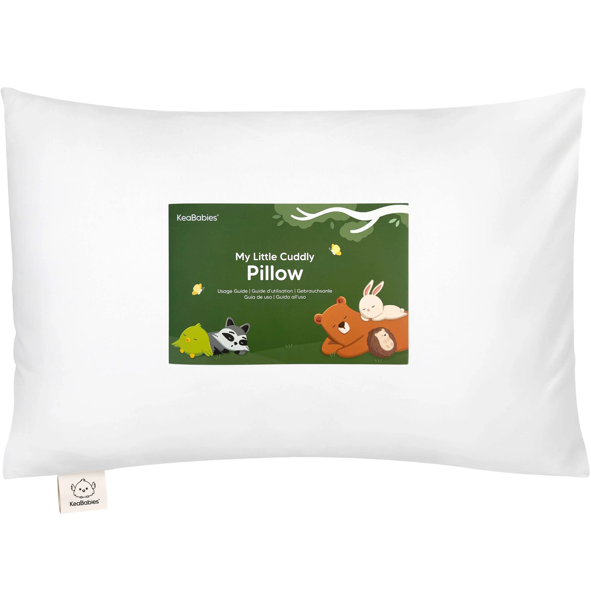 KeaBabies Toddler Pillow with Pillowcase - 13x18 My Little Cuddly Kids Travel Pillows for Sleeping, Nap, Viscose from Bamboo Nursery Pillowcase, Soft & Breathable, Toddler 2-5 Years Old