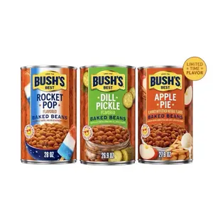 Limited Time Bush’s Baked Beans Bundle of 3- Rocket Pop, Dill Pickle, & Apple Pie Flavors