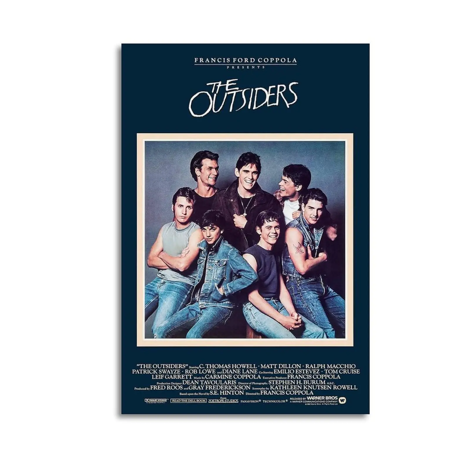 The Outsiders Poster Canvas Oil Decor Wall Art Painting Modern Aesthetic Print Decoration Waterproof Gift Idea for Home Preferred Gift Giving Option