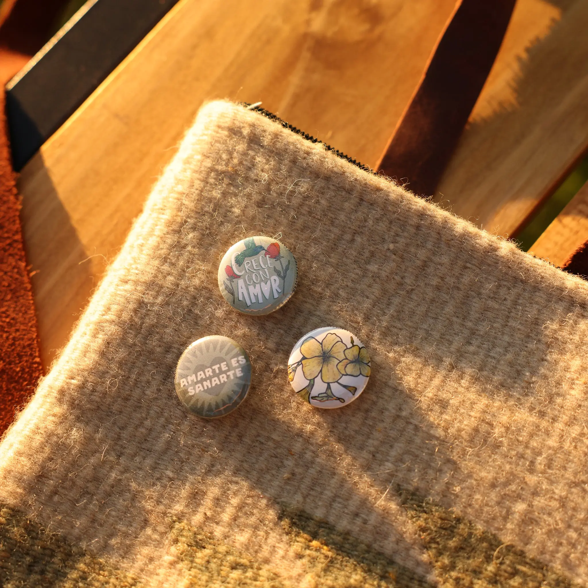 Crece Con Amor | Button Set (3)