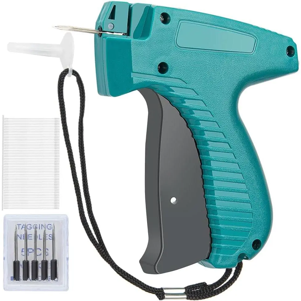 Tagging Gun for Clothing, Tag Attacher Gun for Standard Retail Price Tag, Tag Gun Kit with 5 Needles & 1000 Pcs 2 Inch Barbs Fasteners, Tagging Gun for Store Consignment, Garage Yard Sale