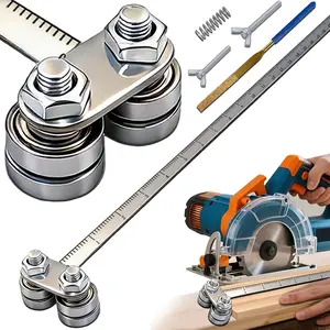 Positioning Calipers for  Measurements & Easy  , Adjustable Precision Caliper Guide, Stainless Steel Precision  Guide for Circular Saws & Hand Saws (Double-axis 60cm/23.6in)