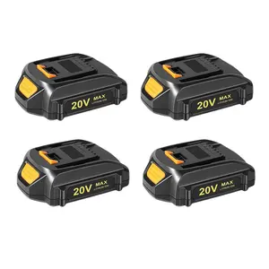 KUNLUN 4 Pcs 3.5Ah Replacement Battery for Worx Battery 20V WA3525, WA3578, WA3575, WA3520, WG151s, WG155s, WG251s, Compatible for Worx 20V/40V Cordless Tools Compatibility