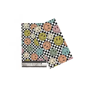 Smile Face Polymailers 6x9 - 100 Pack for Shipping