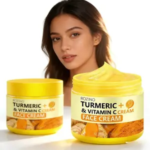 50g Turmeric VC Cream, Deep Hydration Moisturizing Cream with Vitamin C & Turmeric, Nourishing Firming Formula, Soft Radiant Skin Care