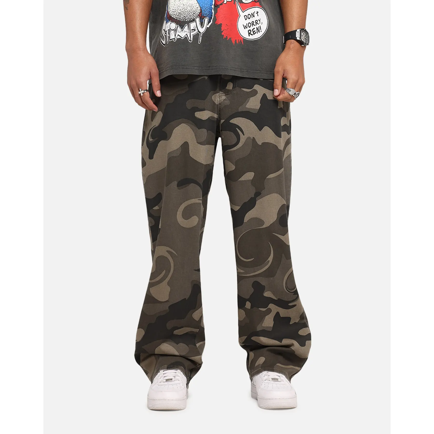 XXIII Washed Camo Pants Camo