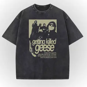 CFH - Geese Getting Killed Unisex Washed T-Shirt, Getting Killed Graphic T-Shirt, Indie Rock Band Tee