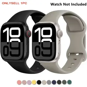 Silicone Watch Band (Band Only), Replacement Watch Band for iWatch Series 9 8 7 SE 6 5 4 Ultra 2, Smart Watch Straps, Smart Watch Accessories, Wearable