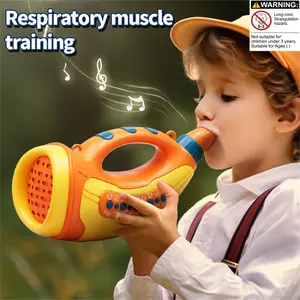 Animal Rally Sound Effects Horn Toy, Lung Capacity Trainer, Kids' Musical Instrument, Unisex Birthday Gift, Requires 3 X Aaa Batteries