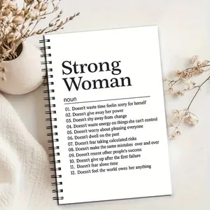 Inspirational Spiral Notebook for Strong Women, College Ruled Lined Notebook, Perfect Gift for Birthdays & Holidays, Back-To-School Supply