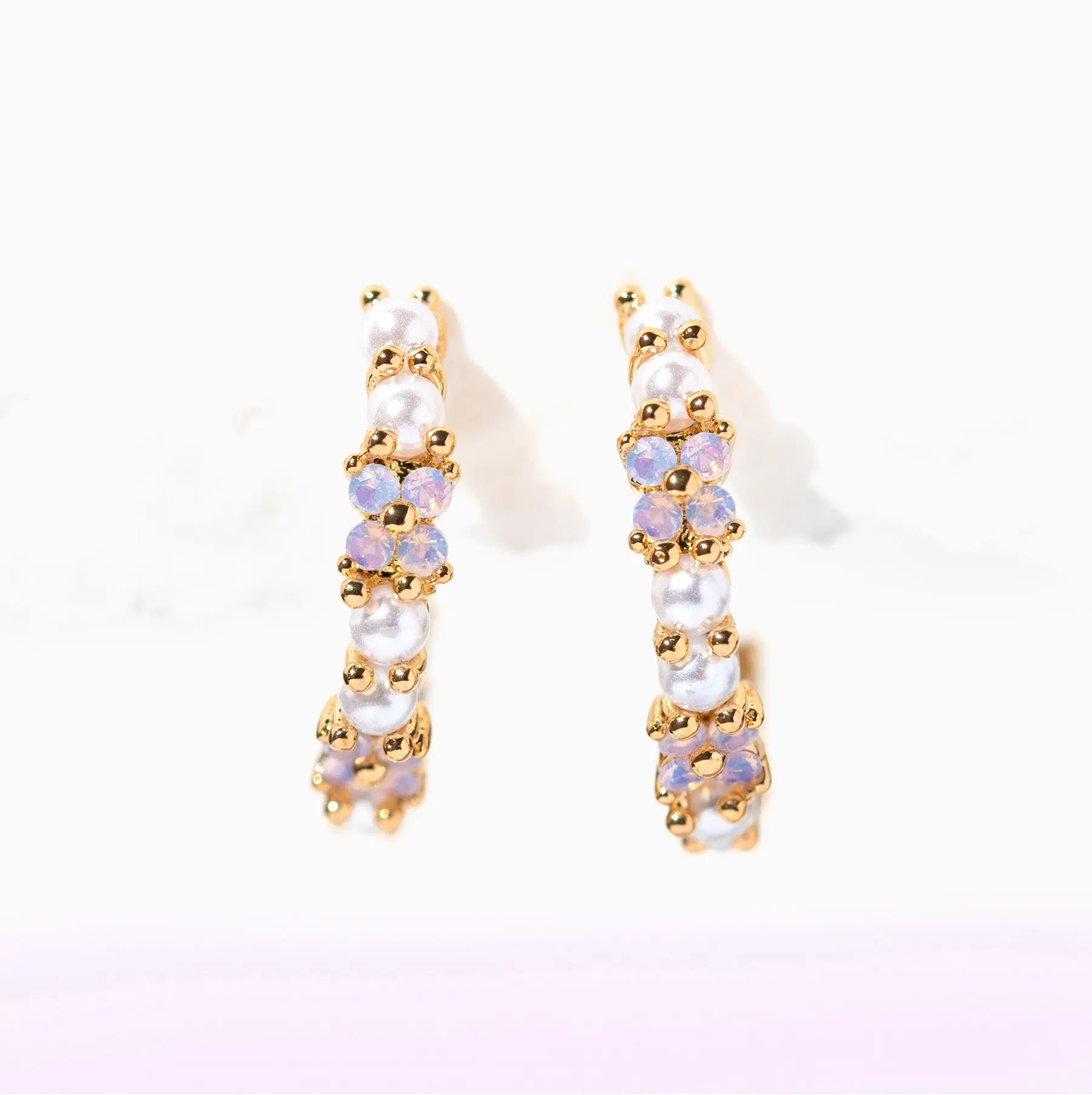 Orchid Pearl Hoops Orchid Pearl Hoops
