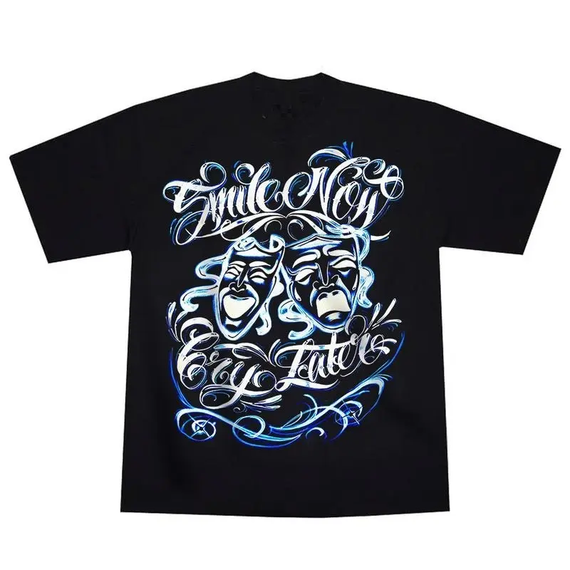 Shaka Wear Low Rider Bike Chicano Mens Heavyweight T-Shirt Print