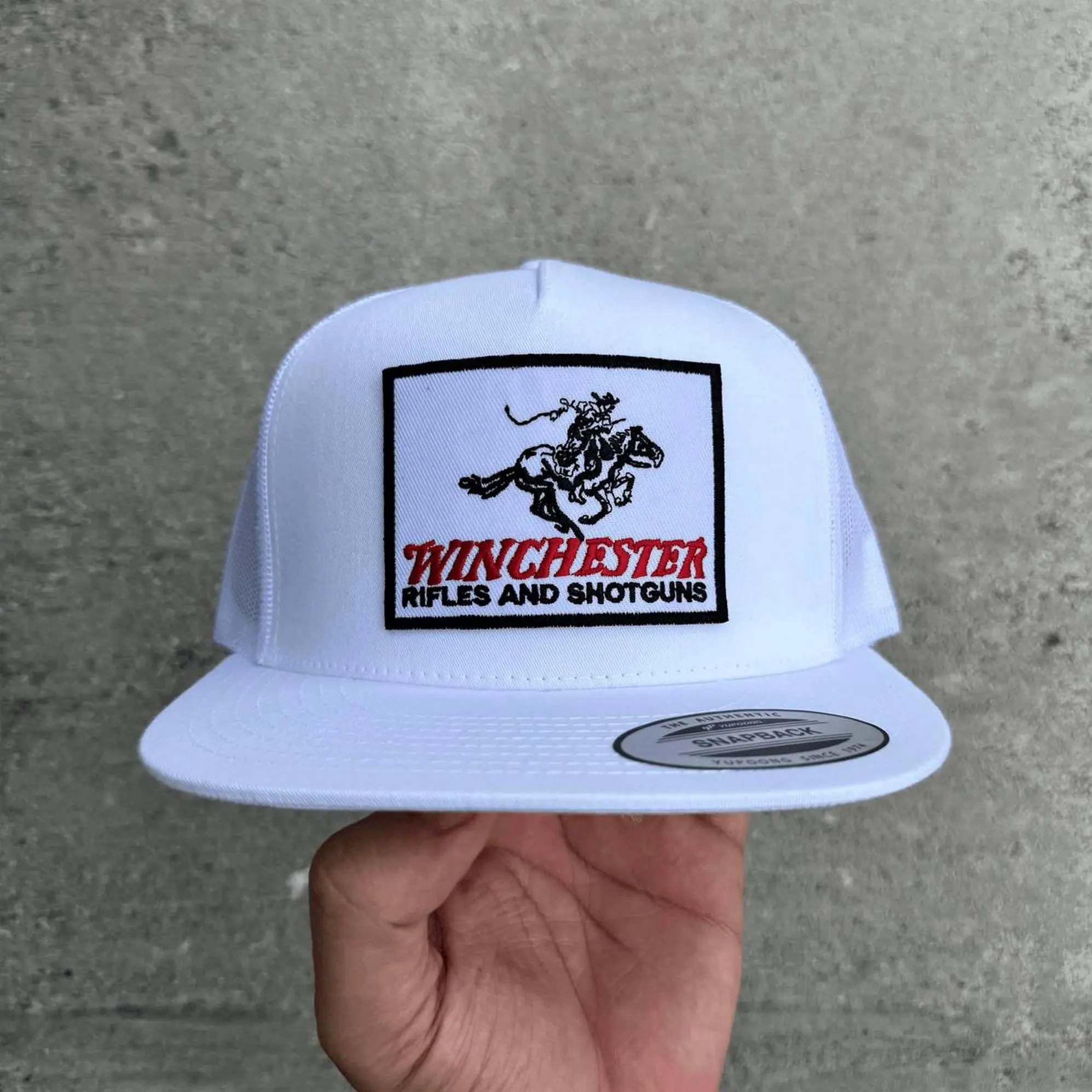 Winchester Vintage Snapback High Crown Trucker Hat Gift for Mens