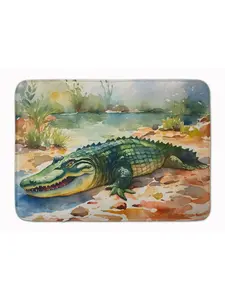 Carolines Treasures DAC2868RUG Alligator Memory Foam Kitchen Mat, 19x27 in. - Animal-Inspired, Art-Themed, Cozy, Cushioned Household Textile Rug, Animal-Inspired Kitchen Rugs, Art-Themed Kitchen Rugs