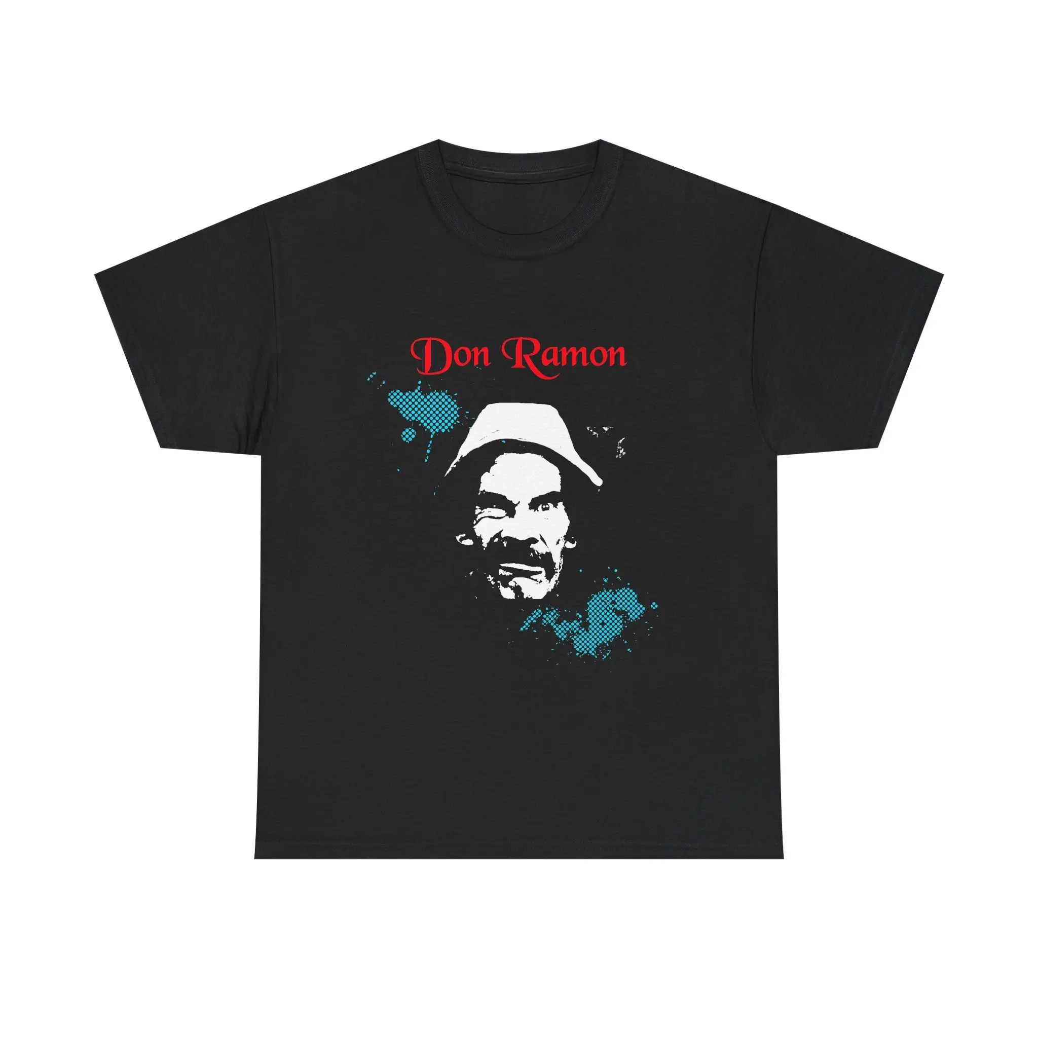 Don Ramon Portrait Tee | Vintage Stencil Face, Spray Paint Accent