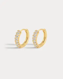 Baby Pave Huggies- Gold