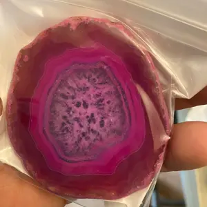 Pink stone phone grip