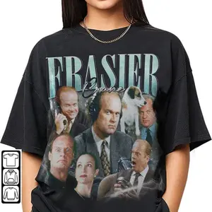 Frasier Crane Merch TV Show T-Shirt - Get a Laugh with Niles, Frasier, Martin,