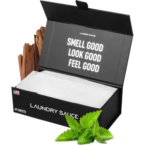 Laundry Dryer Sheets (Australian Sandalwood), Luxury Fragrance, Contains Essential Oils, Softens Fabric, Removes Static Cling, Eco-Friendly Packaging, Travel Friendly, 69 Count