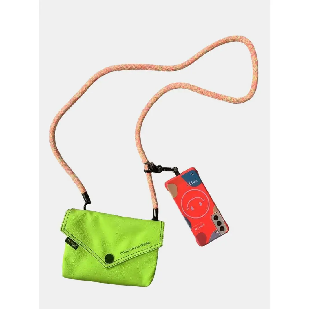 Himawari Solid Color Envelope Shape Crossbody Bag with Removable Strap