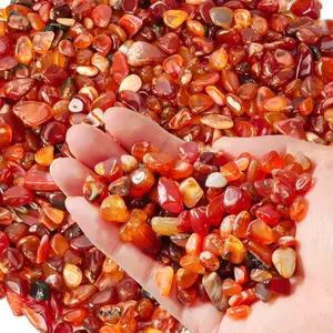 Pinkish Red Pebbles, Polished River Rocks 3 LB-18 LB, Garden Decorative Rock, Small Gravel Stones for Indoor Outdoor Plants, Succulents, Aquarium, Landscaping, Vases, Fish Tank, Terrarium