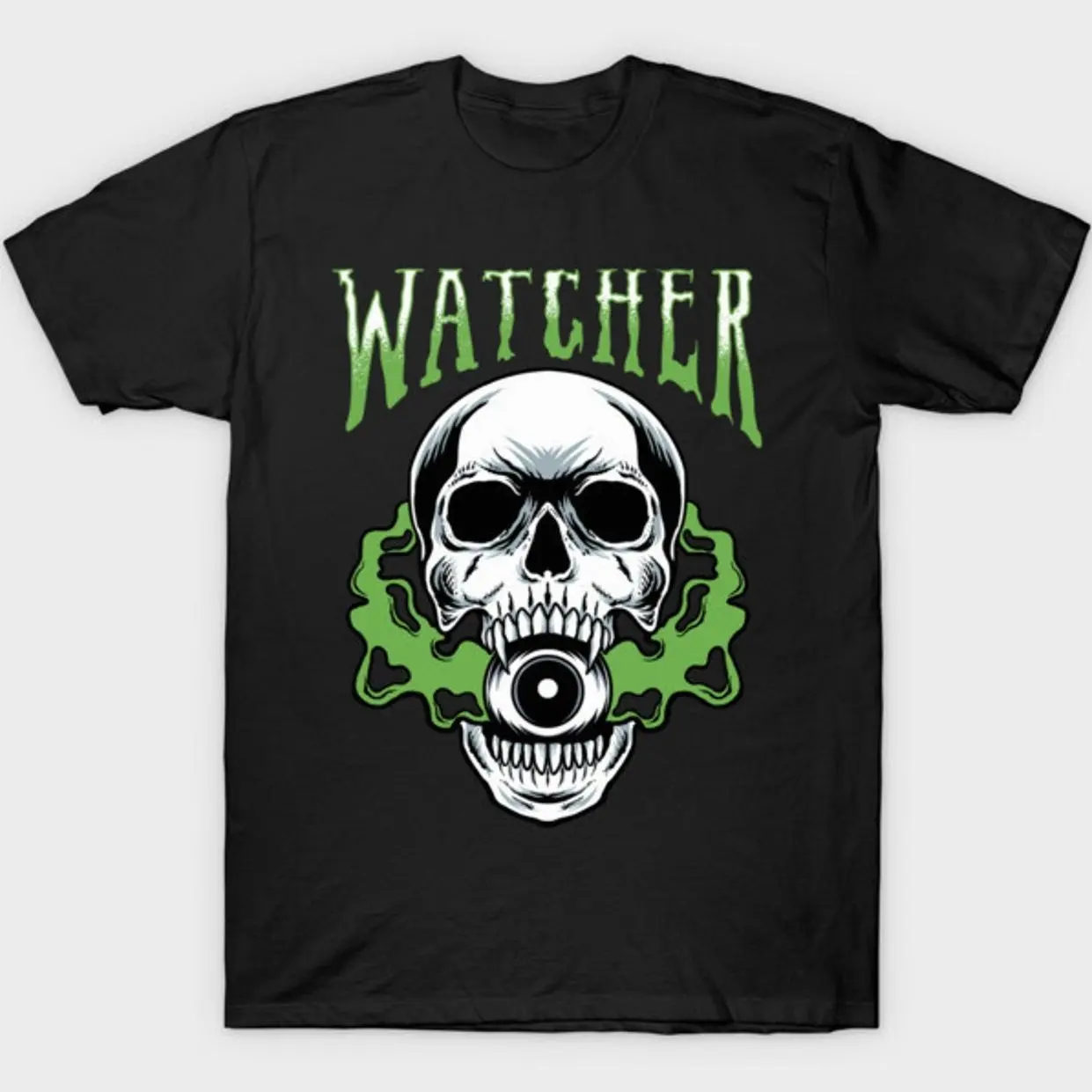WATCHER Skull heavy metal T-Shirt L2Y