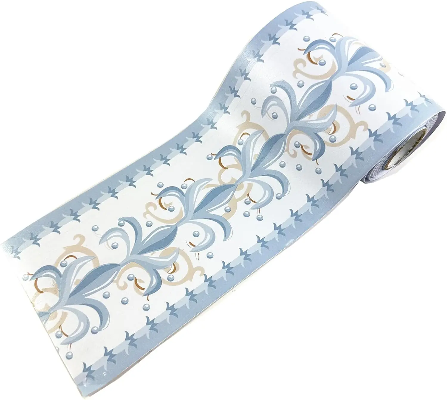 10Meters Vintage Wallpaper Border Peel & Stick Wall Borders Bathroom Kitchen Decor Sticker Sky Blue suncatcher sticker