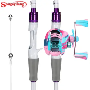 Sougayilang Centron Lite Combo, IM6 Graphite 2Pc Blanks, Stainless Steel Guides with Ceramic Rings, Contoured EVA Handles & Fighting Butt,For outdoor