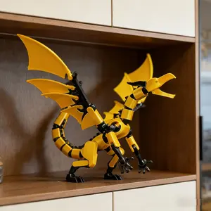 T13 Multi-Jointed Dinosaur Dragon Pterodactyl Tyrannosaurus Figurine, Assembled with Beautiful Wings and Tail, Anime Collectible Gift, Anime Figurines, Articulating Figurines