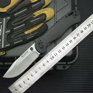 New BK4 Outdoor Pocket Folding Knife with 440C Blade and Nylon Handle—Survival, Cutting, Camping, Hiking, Fishing, and Adventure Tool