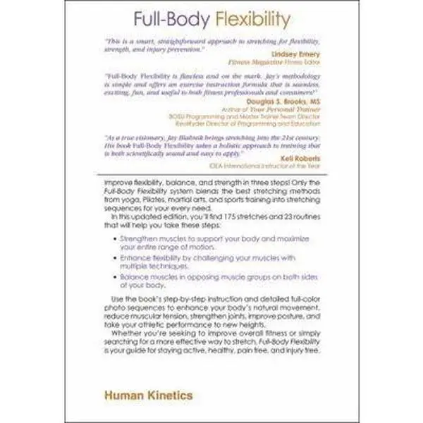 USED Book - Full-Body Flexibility by Blahnik, Jay (Paperback) - english